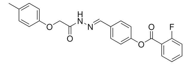 4-(2-((4-METHYLPHENOXY)ACETYL)CARBOHYDRAZONOYL)PHENYL 2-FLUOROBENZOATE AldrichCPR