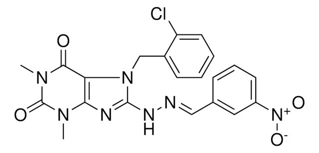 3-NITROBENZALDEHYDE [7-(2-CHLOROBENZYL)-1,3-DIMETHYL-2,6-DIOXO-2,3,6,7-TETRAHYDRO-1H-PURIN-8-YL]HYDRAZONE AldrichCPR