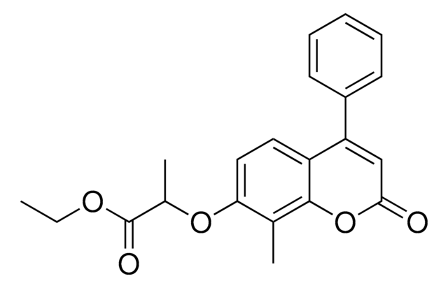 ETHYL 2-((8-METHYL-2-OXO-4-PHENYL-2H-CHROMEN-7-YL)OXY)PROPANOATE AldrichCPR