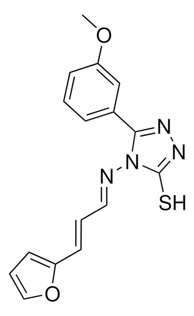 4-{[(E,2E)-3-(2-FURYL)-2-PROPENYLIDENE]AMINO}-5-(3-METHOXYPHENYL)-4H-1,2,4-TRIAZOL-3-YL HYDROSULFIDE AldrichCPR