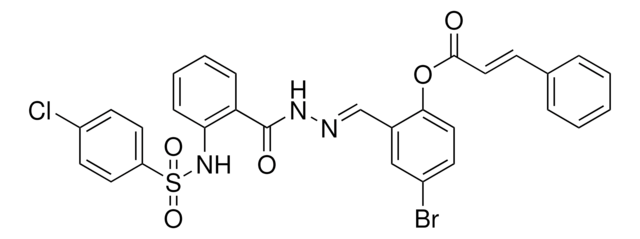 4-BROMO-2-{(E)-[(2-{[(4-CHLOROPHENYL)SULFONYL]AMINO}BENZOYL)HYDRAZONO]METHYL}PHENYL (2E)-3-PHENYL-2-PROPENOATE AldrichCPR