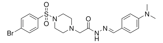 2-{4-[(4-BROMOPHENYL)SULFONYL]-1-PIPERAZINYL}-N'-{(E)-[4-(DIMETHYLAMINO)PHENYL]METHYLIDENE}ACETOHYDRAZIDE AldrichCPR