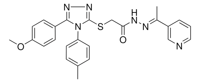 2-{[5-(4-METHOXYPHENYL)-4-(4-METHYLPHENYL)-4H-1,2,4-TRIAZOL-3-YL]SULFANYL}-N'-[(E)-1-(3-PYRIDINYL)ETHYLIDENE]ACETOHYDRAZIDE AldrichCPR