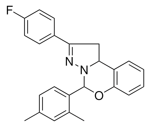 5-(2,4-DIMETHYLPHENYL)-2-(4-F-PH)-1,10B-DIHYDROPYRAZOLO(1,5-C)(1,3)BENZOXAZINE AldrichCPR