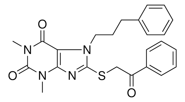 1,3-DIMETHYL-8-[(2-OXO-2-PHENYLETHYL)SULFANYL]-7-(3-PHENYLPROPYL)-3,7-DIHYDRO-1H-PURINE-2,6-DIONE AldrichCPR