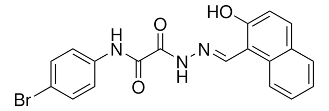 N-(4-BROMOPHENYL)-2-(2-((2-HO-1-NAPHTHYL)METHYLENE)HYDRAZINO)-2-OXOACETAMIDE AldrichCPR