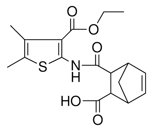 3-({[3-(ETHOXYCARBONYL)-4,5-DIMETHYL-2-THIENYL]AMINO}CARBONYL)BICYCLO[2.2.1]HEPT-5-ENE-2-CARBOXYLIC ACID AldrichCPR