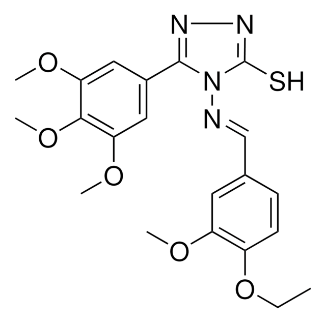 4-{[(E)-(4-ETHOXY-3-METHOXYPHENYL)METHYLIDENE]AMINO}-5-(3,4,5-TRIMETHOXYPHENYL)-4H-1,2,4-TRIAZOLE-3-THIOL AldrichCPR