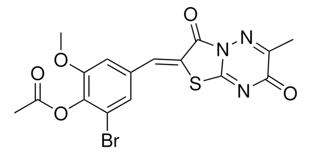 2-BROMO-6-METHOXY-4-[(Z)-(6-METHYL-3,7-DIOXO-7H-[1,3]THIAZOLO[3,2-B][1,2,4]TRIAZIN-2(3H)-YLIDENE)METHYL]PHENYL ACETATE AldrichCPR