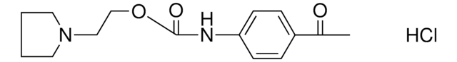 (4-AC-PH)-CARBAMIC ACID 2-PYRROLIDIN-1-YL-ET ESTER, HYDROCHLORIDE AldrichCPR