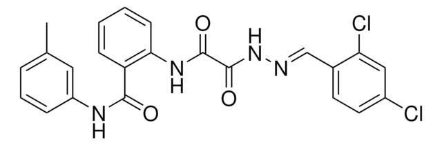 2-(((2-(2,4-DICHLOROBENZYLIDENE)HYDRAZINO)(OXO)AC)AMINO)-N-(3-ME-PH)BENZAMIDE AldrichCPR