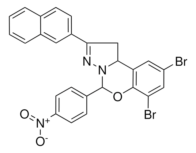 7,9-DIBROMO-2-(2-NAPHTHYL)-5-(4-NITROPHENYL)-1,10B-DIHYDROPYRAZOLO[1,5-C][1,3]BENZOXAZINE AldrichCPR