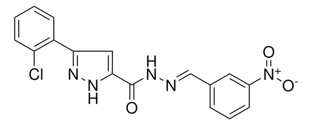 3-(2-CHLOROPHENYL)-N'-(3-NITROBENZYLIDENE)-1H-PYRAZOLE-5-CARBOHYDRAZIDE AldrichCPR