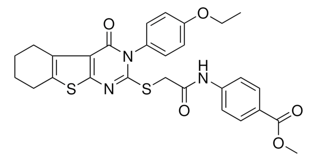 METHYL 4-[({[3-(4-ETHOXYPHENYL)-4-OXO-3,4,5,6,7,8-HEXAHYDRO[1]BENZOTHIENO[2,3-D]PYRIMIDIN-2-YL]SULFANYL}ACETYL)AMINO]BENZOATE AldrichCPR