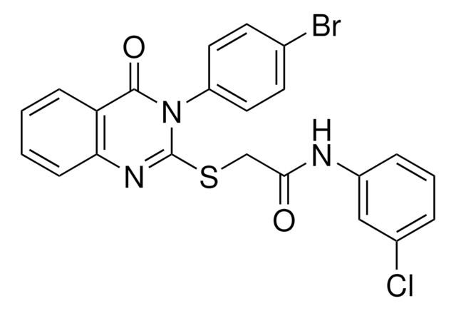 2-{[3-(4-BROMOPHENYL)-4-OXO-3,4-DIHYDRO-2-QUINAZOLINYL]SULFANYL}-N-(3-CHLOROPHENYL)ACETAMIDE AldrichCPR