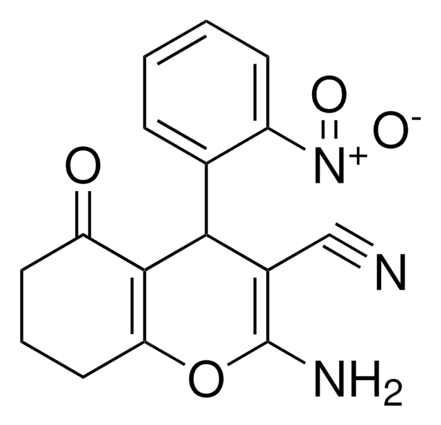 2-AMINO-4-(2-NITRO-PHENYL)-5-OXO-5,6,7,8-TETRAHYDRO-4H-CHROMENE-3-CARBONITRILE AldrichCPR