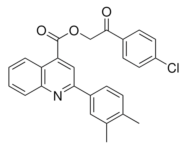 2-(4-CHLOROPHENYL)-2-OXOETHYL 2-(3,4-DIMETHYLPHENYL)-4-QUINOLINECARBOXYLATE AldrichCPR