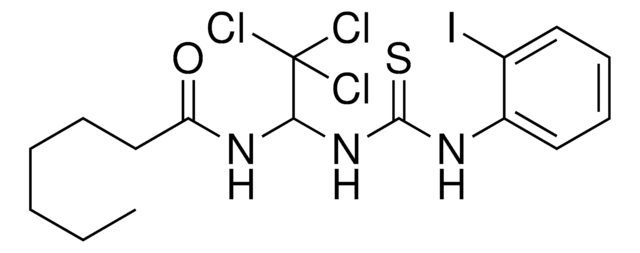 N-(2,2,2-TRICHLORO-1-(((2-IODOANILINO)CARBOTHIOYL)AMINO)ETHYL)HEPTANAMIDE AldrichCPR