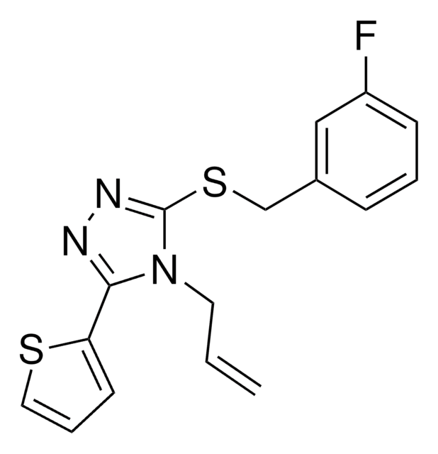 4-ALLYL-3-((3-FLUOROBENZYL)THIO)-5-(2-THIENYL)-4H-1,2,4-TRIAZOLE AldrichCPR