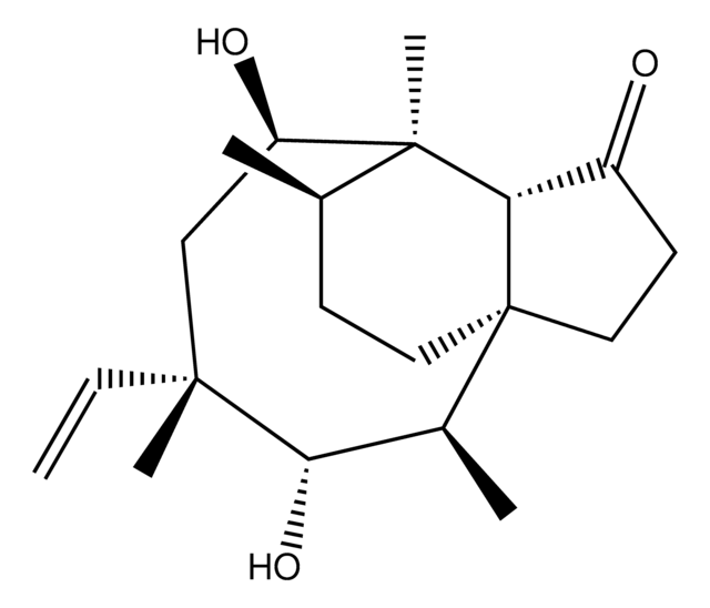 (3AR,4R,5R,7S,8S,9R,9aS,12R)-5,8-Dihydroxy-4,7,9,12-tetramethyl-7-vinyloctahydro-4,9a-propanocyclopenta[8]annulen-3(3aH)-one AldrichCPR