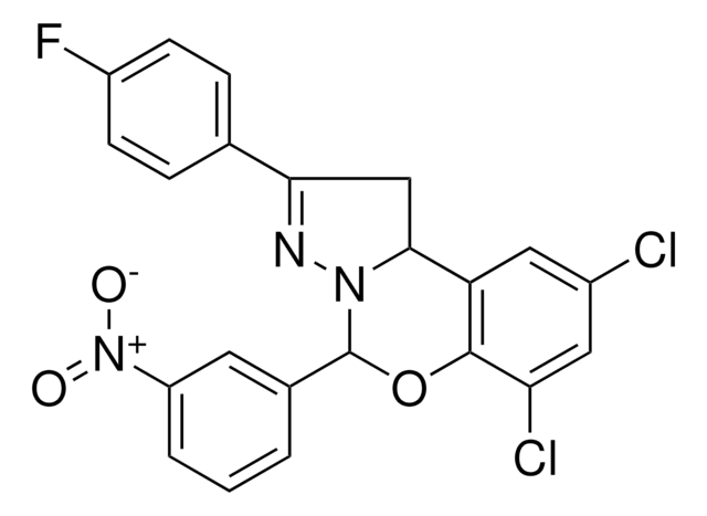 7,9-DICHLORO-2-(4-FLUOROPHENYL)-5-(3-NITROPHENYL)-1,10B-DIHYDROPYRAZOLO[1,5-C][1,3]BENZOXAZINE AldrichCPR