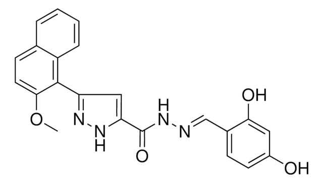 N'-[(E)-(2,4-DIHYDROXYPHENYL)METHYLIDENE]-3-(2-METHOXY-1-NAPHTHYL)-1H-PYRAZOLE-5-CARBOHYDRAZIDE AldrichCPR