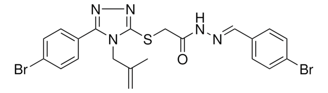 N'-[(E)-(4-BROMOPHENYL)METHYLIDENE]-2-{[5-(4-BROMOPHENYL)-4-(2-METHYL-2-PROPENYL)-4H-1,2,4-TRIAZOL-3-YL]SULFANYL}ACETOHYDRAZIDE AldrichCPR