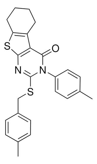 2-[(4-METHYLBENZYL)SULFANYL]-3-(4-METHYLPHENYL)-5,6,7,8-TETRAHYDRO[1]BENZOTHIENO[2,3-D]PYRIMIDIN-4(3H)-ONE AldrichCPR