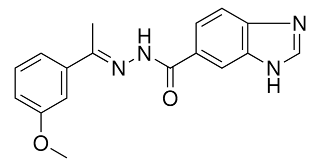 N'-(1-(3-METHOXYPHENYL)ETHYLIDENE)-1H-BENZIMIDAZOLE-6-CARBOHYDRAZIDE AldrichCPR