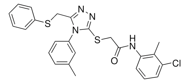 N-(3-CHLORO-2-METHYLPHENYL)-2-({4-(3-METHYLPHENYL)-5-[(PHENYLSULFANYL)METHYL]-4H-1,2,4-TRIAZOL-3-YL}SULFANYL)ACETAMIDE AldrichCPR