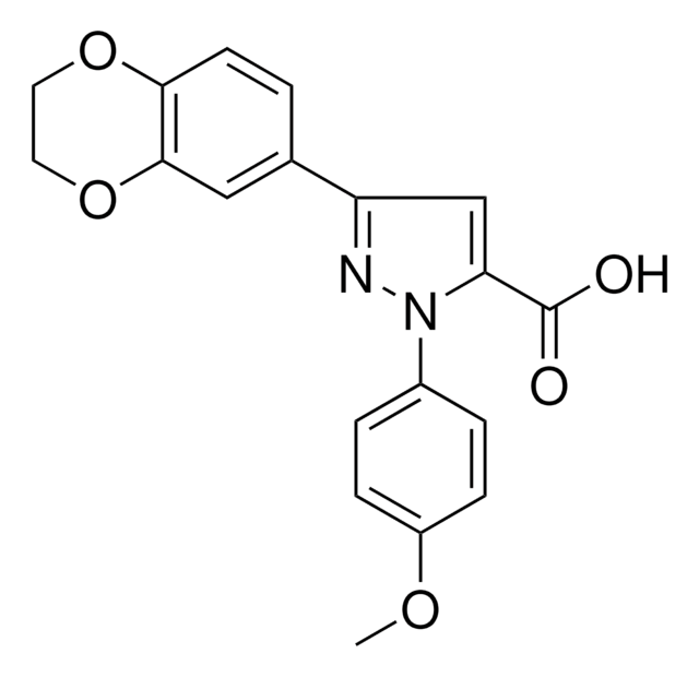 3-(2,3-DIHYDRO-1,4-BENZODIOXIN-6-YL)-1-(4-METHOXYPHENYL)-1H-PYRAZOLE-5-CARBOXYLIC ACID AldrichCPR