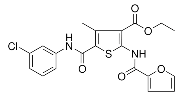 ETHYL 5-[(3-CHLOROANILINO)CARBONYL]-2-(2-FUROYLAMINO)-4-METHYL-3-THIOPHENECARBOXYLATE AldrichCPR