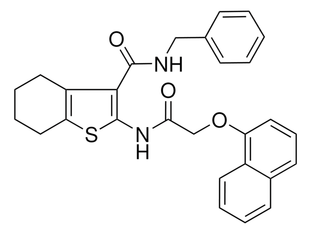 N-BENZYL-2-{[(1-NAPHTHYLOXY)ACETYL]AMINO}-4,5,6,7-TETRAHYDRO-1-BENZOTHIOPHENE-3-CARBOXAMIDE AldrichCPR