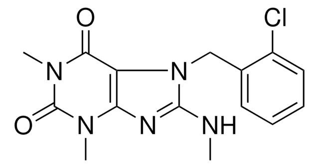 7-(2-CHLOROBENZYL)-1,3-DIMETHYL-8-(METHYLAMINO)-3,7-DIHYDRO-1H-PURINE-2,6-DIONE AldrichCPR