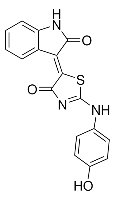 3-[2-(4-HYDROXY-PHENYLAMINO)-4-OXO-4H-THIAZOL-(5Z)-YLIDENE]-1,3-DIHYDRO-INDOL-2-ONE AldrichCPR