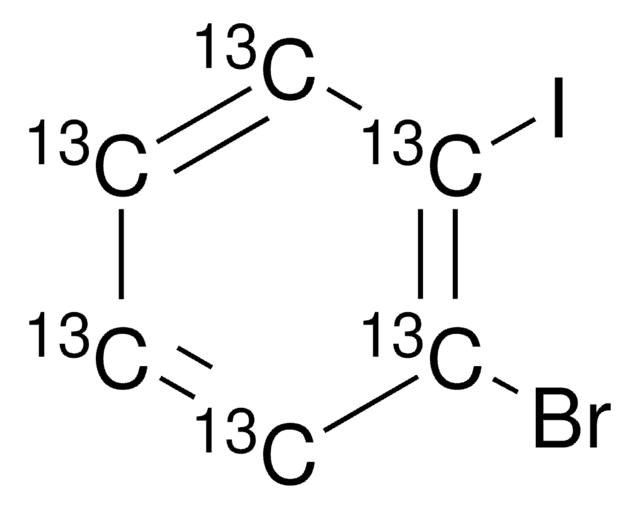 2-Bromoiodobenzene-13C6 &#8805;99 atom % 13C, &#8805;99% (CP), contains copper as stabilizer