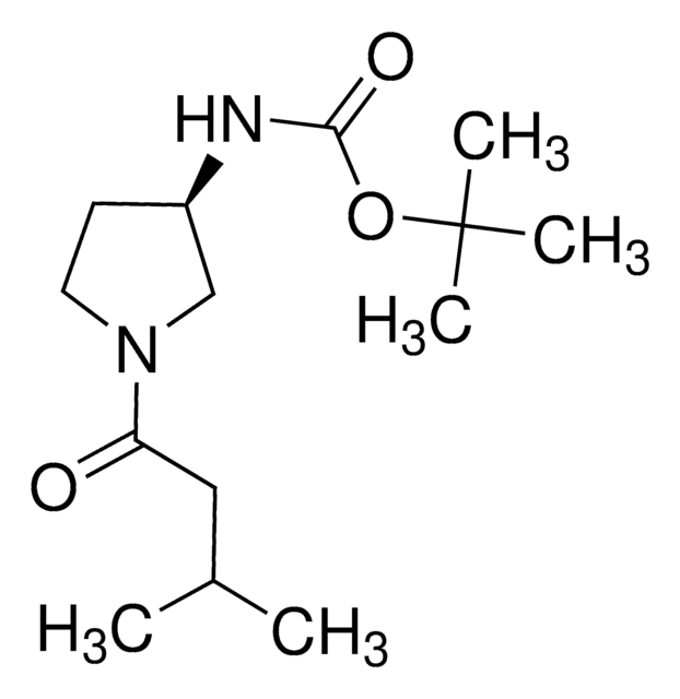 tert-Butyl (R)-(1-(3-methylbutanoyl)pyrrolidin-3-yl)carbamate AldrichCPR