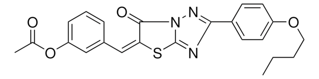 3-[(E)-(2-(4-BUTOXYPHENYL)-6-OXO[1,3]THIAZOLO[3,2-B][1,2,4]TRIAZOL-5(6H)-YLIDENE)METHYL]PHENYL ACETATE AldrichCPR