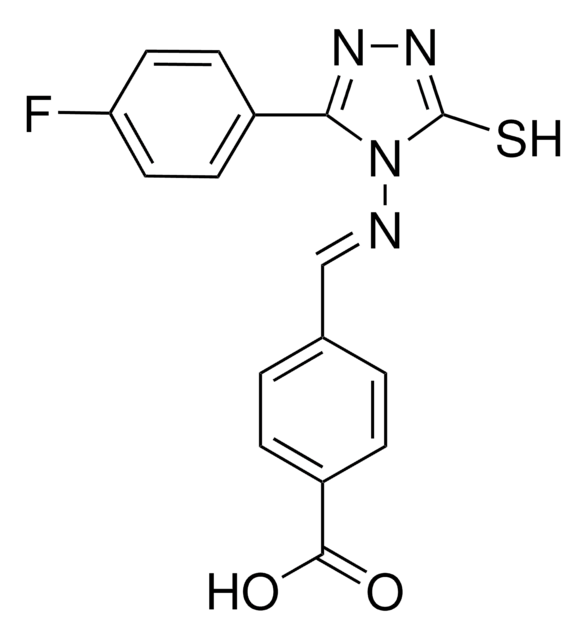 4-(((3-(4-F-PH)-5-MERCAPTO-4H-1,2,4-TRIAZOL-4-YL)IMINO)METHYL)BENZOIC ACID AldrichCPR