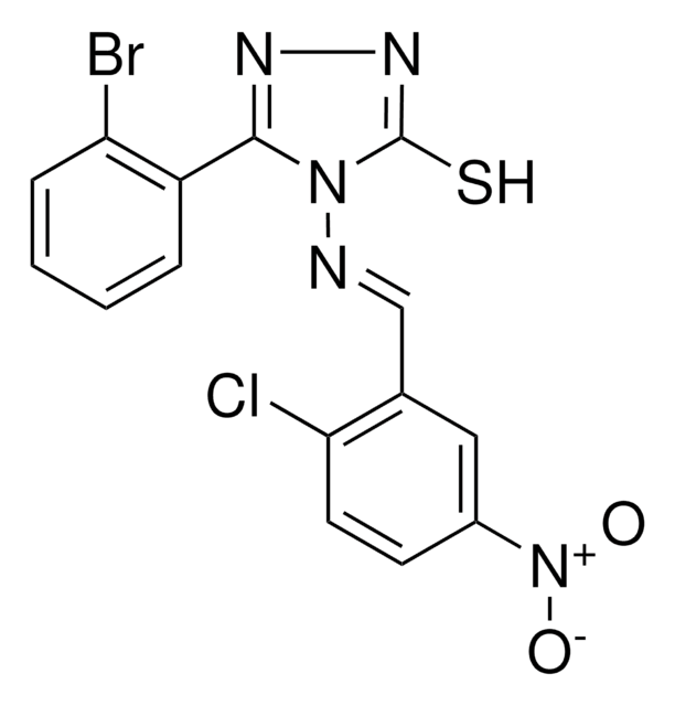 5-(2-BROMOPHENYL)-4-((2-CL-5-NITROBENZYLIDENE)AMINO)-4H-1,2,4-TRIAZOLE-3-THIOL AldrichCPR