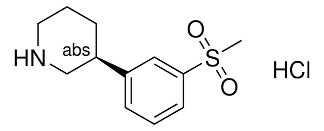 (S)-3-(3-(Methylsulfonyl)phenyl)piperidine hydrochloride AldrichCPR