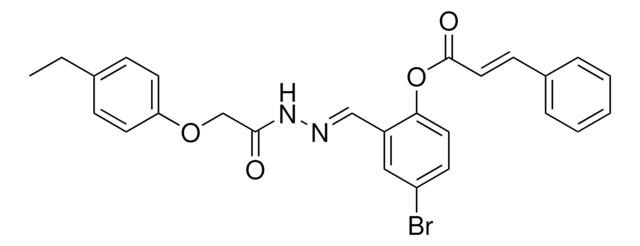 4-BROMO-2-(2-((4-ETHYLPHENOXY)ACETYL)CARBOHYDRAZONOYL)PHENYL 3-PHENYLACRYLATE AldrichCPR