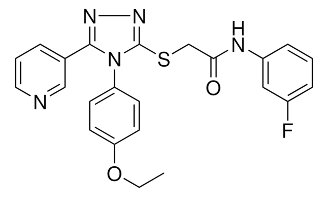 2-{[4-(4-ETHOXYPHENYL)-5-(3-PYRIDINYL)-4H-1,2,4-TRIAZOL-3-YL]SULFANYL}-N-(3-FLUOROPHENYL)ACETAMIDE AldrichCPR