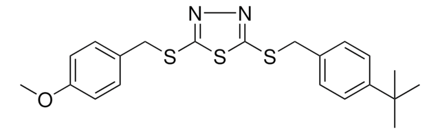 2-((4-TERT-BUTYLBENZYL)SULFANYL)-5-((4-METHOXYBENZYL)SULFANYL)-1,3,4-THIADIAZOLE AldrichCPR