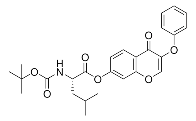 4-OXO-3-PHENOXY-4H-CHROMEN-7-YL (2S)-2-[(TERT-BUTOXYCARBONYL)AMINO]-4-METHYLPENTANOATE AldrichCPR