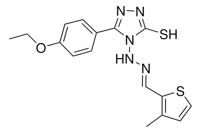 3-METHYL-2-THIOPHENECARBALDEHYDE [3-(4-ETHOXYPHENYL)-5-SULFANYL-4H-1,2,4-TRIAZOL-4-YL]HYDRAZONE AldrichCPR