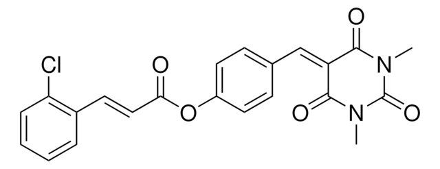 4-[(1,3-DIMETHYL-2,4,6-TRIOXOTETRAHYDRO-5(2H)-PYRIMIDINYLIDENE)METHYL]PHENYL (2E)-3-(2-CHLOROPHENYL)-2-PROPENOATE AldrichCPR