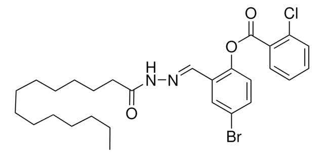 4-BROMO-2-(2-TETRADECANOYLCARBOHYDRAZONOYL)PHENYL 2-CHLOROBENZOATE AldrichCPR