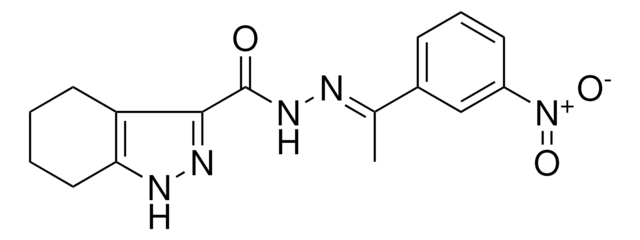 N'-(1-(3-NITROPHENYL)ETHYLIDENE)-4,5,6,7-TETRAHYDRO-1H-INDAZOLE-3-CARBOHYDRAZIDE AldrichCPR