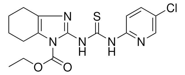 ETHYL 2-({[(5-CHLORO-2-PYRIDINYL)AMINO]CARBOTHIOYL}AMINO)-4,5,6,7-TETRAHYDRO-1H-BENZIMIDAZOLE-1-CARBOXYLATE AldrichCPR